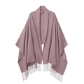 100% Cashmere Shawl in Dusty Rose Pink - Vshine Silk and Shine 