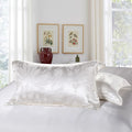 Luxury Silk and Shine Bedding Set Pure Lux Snow White - Vshine Silk and Shine 