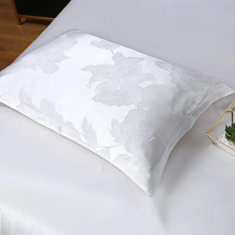 Luxury Silk and Shine Bedding Set Pure Lux Neutral Tone Snowwhite Dreams - Vshine Silk and Shine 