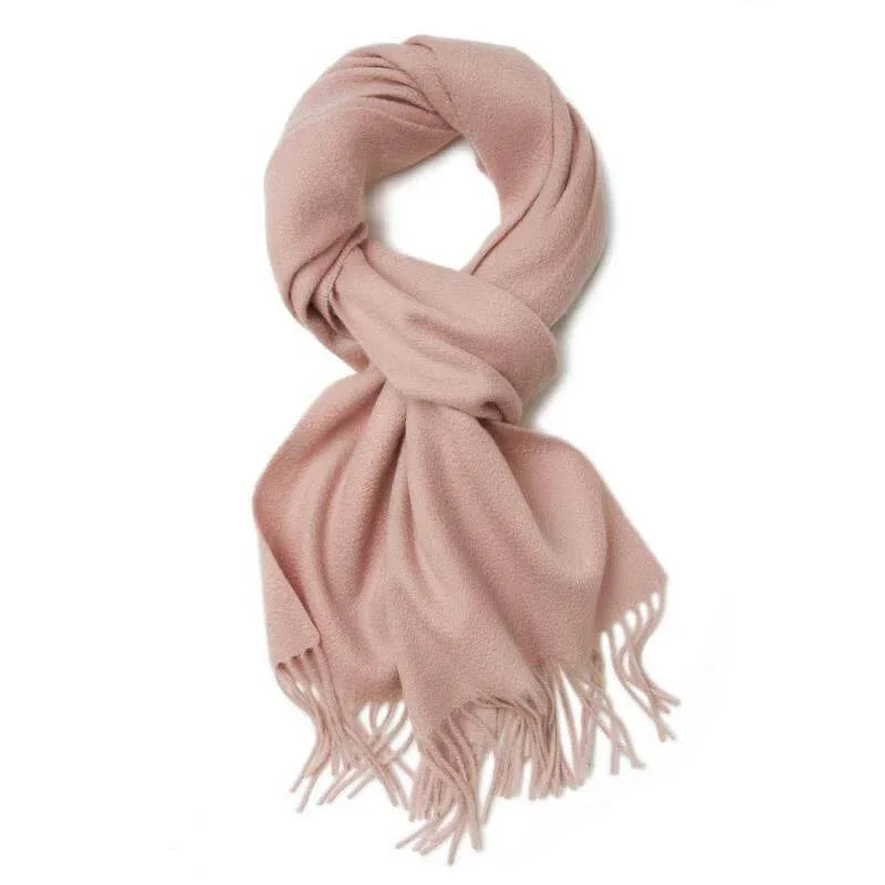 100% Cashmere Scarf in Soft Pink - Vshine Silk and Shine 