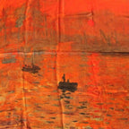 Oil Paint Silk Scarf| Sunset - Vshine Silk and Shine 