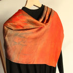Oil Paint Silk Scarf| Sunset - Vshine Silk and Shine 