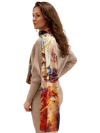 Blossom Range|Horse Racing Scarf|Multicolour|Long Silk Scarf - Vshine Silk and Shine 