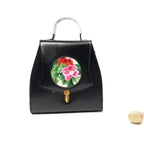 Luxury Silk Embroidery Handbag Small Floral and Foliage - Vshine Silk and Shine 