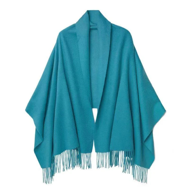 Cashmere Shawl Turquoise - Vshine Silk and Shine 