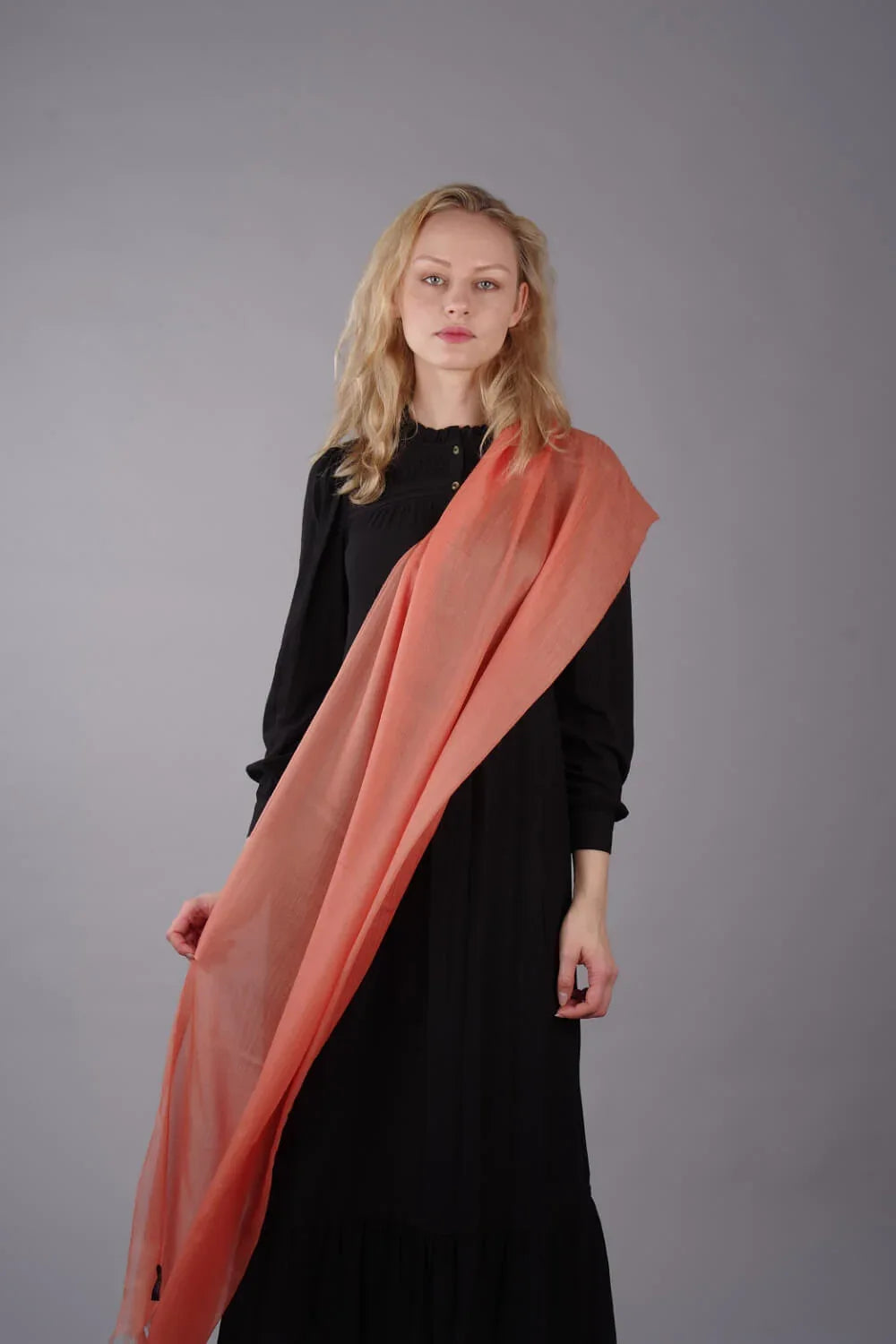 Extra Large Finest Cashmere Shawl Mandarin - Vshine Silk and Shine 