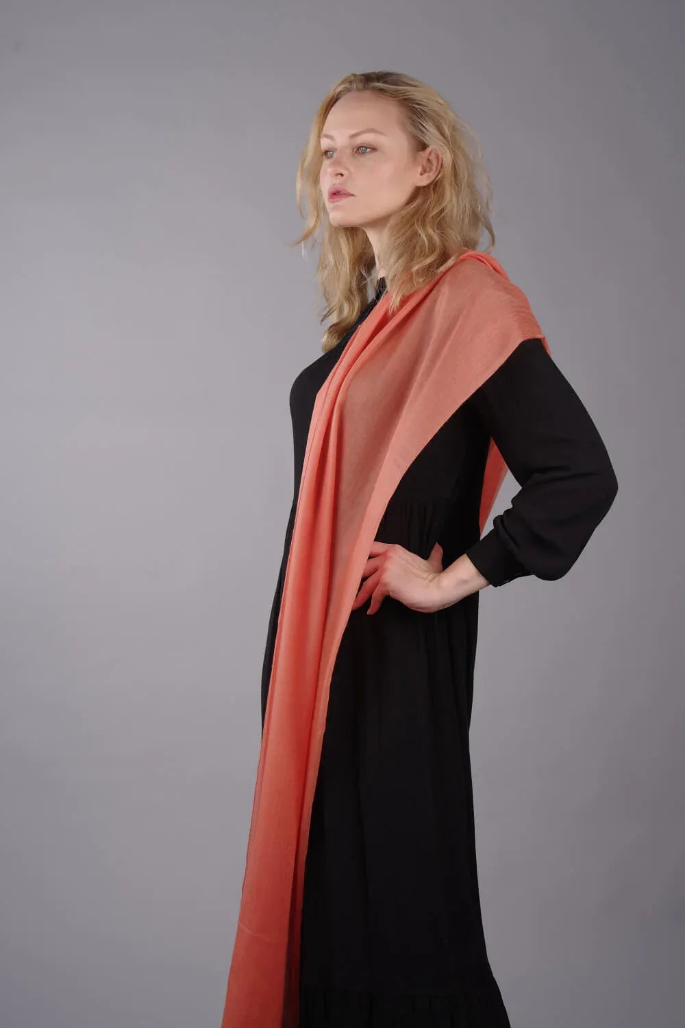 Extra Large Finest Cashmere Shawl Mandarin - Vshine Silk and Shine 