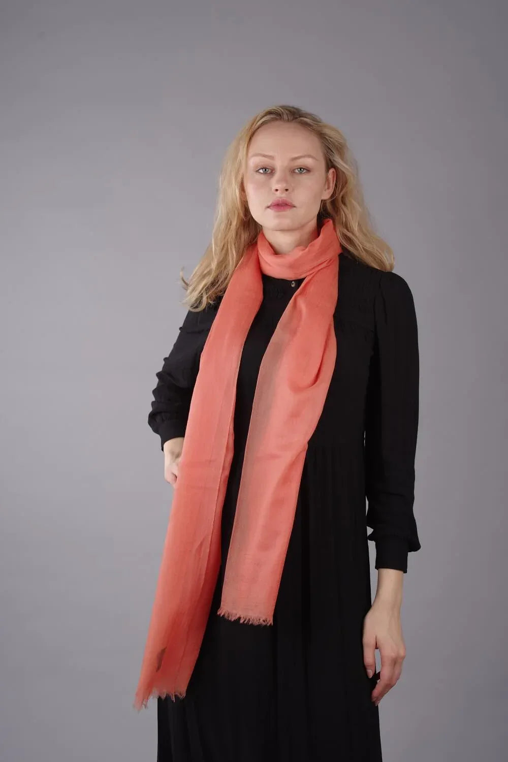 Extra Large Finest Cashmere Shawl Mandarin - Vshine Silk and Shine 