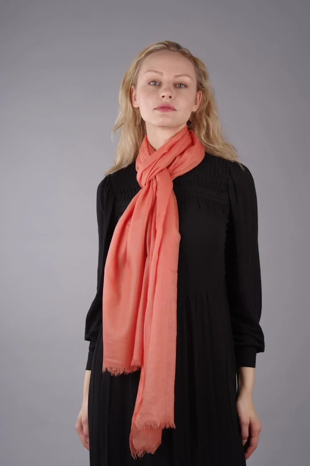 Extra Large Finest Cashmere Shawl Mandarin - Vshine Silk and Shine 