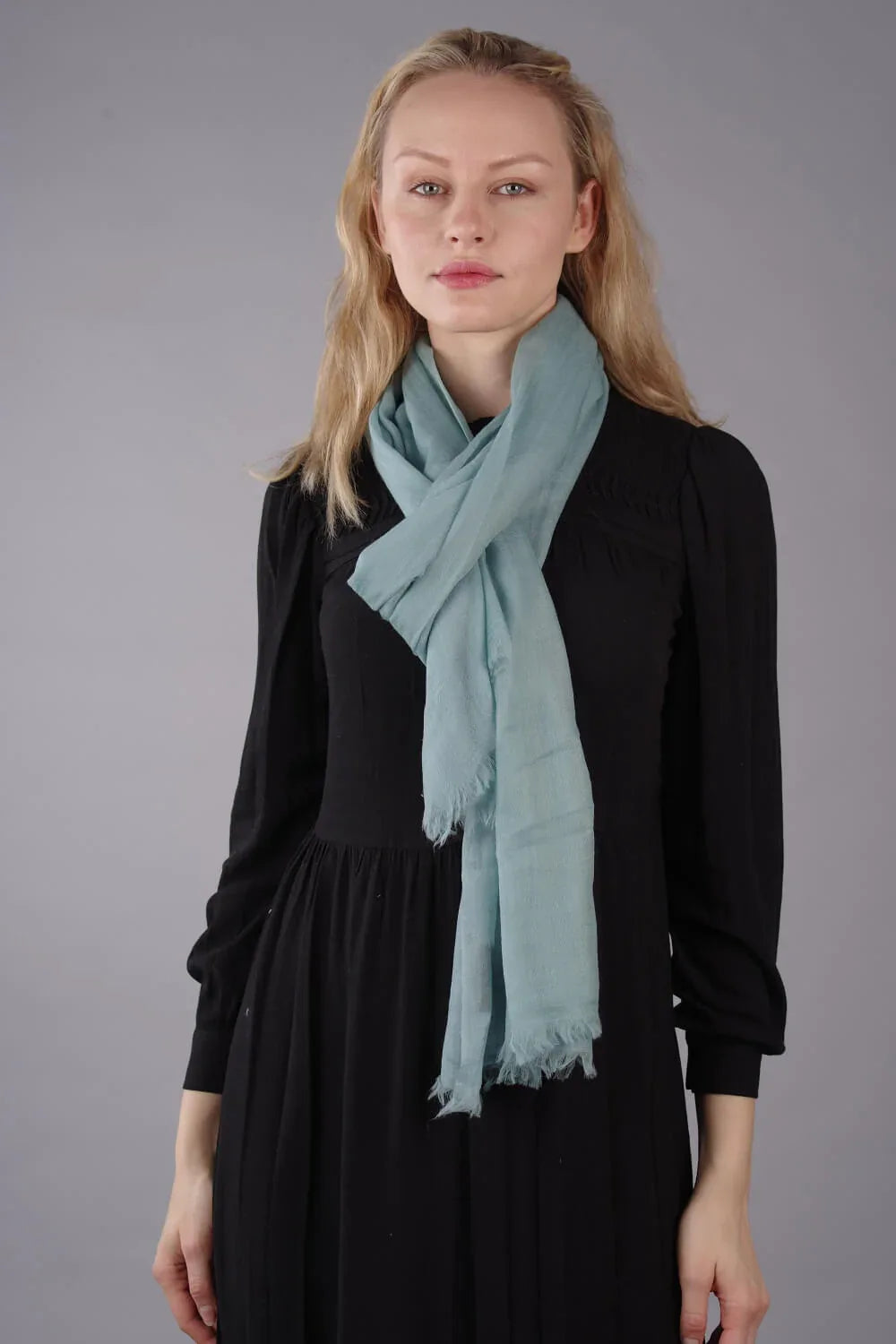 Extra Large Finest Cashmere Shawl Mint Green - Vshine Silk and Shine 